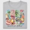 Watercolor Summer Vibes DTF Transfer
