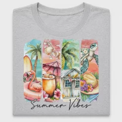 Watercolor Summer Vibes DTF Transfer