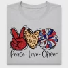 Peace Love Cheer DTF Transfer