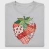 Vintage Patchwork Strawberry DTF Transfer