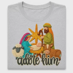 Adore Him Nativity DTF Transfer