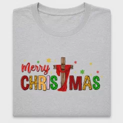 Faith Cross Merry Christmas DTF Transfer