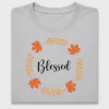Blessed Fall Leaf Wreath DTF Transfer