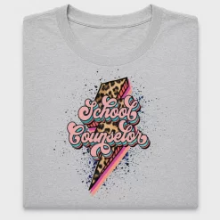 School Counselor Lightning Bolt DTF Transfer