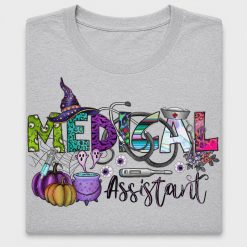 Medical Assistant Halloween DTF Transfer for Scrubs