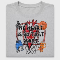 My Heart Is On That Court DTF Transfer