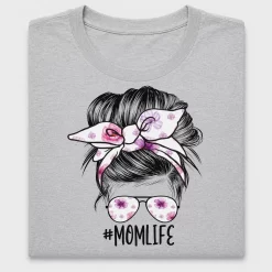 Mama Messy Bun Floral DTF Transfer