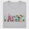 Easter Bunny & Floral DTF Transfer