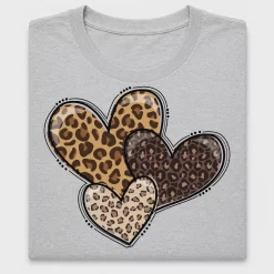 Leopard Heart DTF Transfer