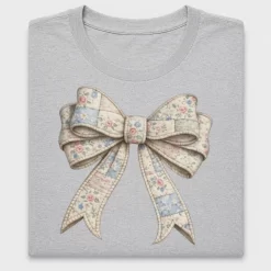 Quilted Floral Bow DTF Transfer