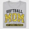 Softball Mom Distressed Varsity DTF Transfer