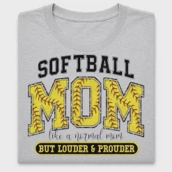 Softball Mom Distressed Varsity DTF Transfer