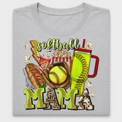Softball Mom DTF Heat Transfer