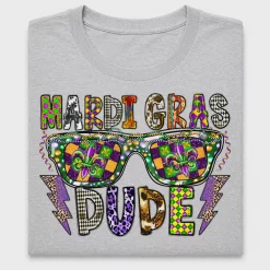 Mardi Gras Dude DTF Transfer