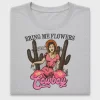 Retro Cowgirl Cactus DTF Transfer