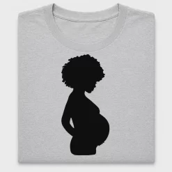 Pregnant Mom Silhouette DTF Transfer