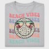 Retro Beach Vibes Leopard Smiley DTF Transfer