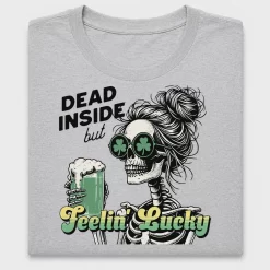 Feeling Lucky St Patricks Day Skeleton DTF Transfer