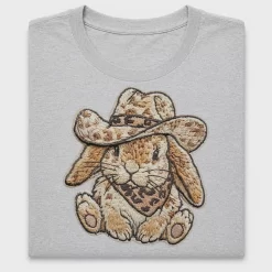 Western Bunny Cowgirl DTF Transfer