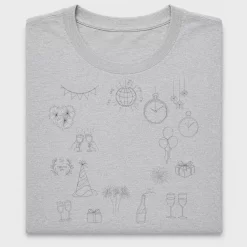 Minimalist New Year Celebration DTF Transfer