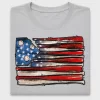 Distressed Baseball American Flag DTF Transfer