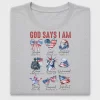Christian Patriotic God Says I Am DTF Transfer