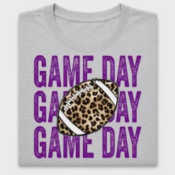 Game Day Football Leopard DTF Transfer