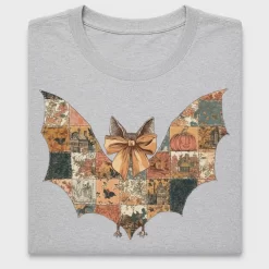 Vintage Patchwork Bat DTF Transfer