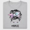 Mom Life Messy Bun DTF Transfer