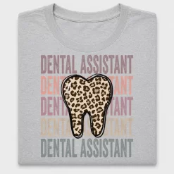 Leopard Tooth Dental Assistant DTF Transfer