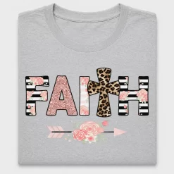 Faith Cross Floral DTF Transfer