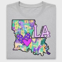 Louisiana State Love DTF Transfer