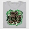 Leopard Lucky Shamrock DTF Transfer