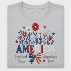 Patriotic Wildflower DTF Transfer