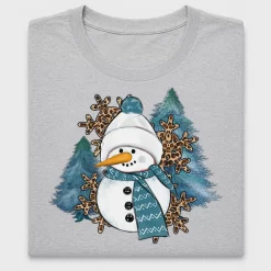 Leopard Snowman Winter DTF Transfer