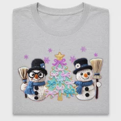 Retro Snowman Christmas DTF Transfer