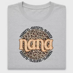 Leopard Nana Grateful Blessed DTF Transfer