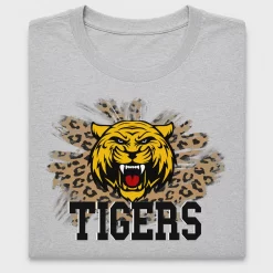Tigers Mascot Leopard Print DTF Transfer
