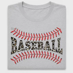 Leopard Baseball Stitch DTF Transfer
