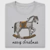Retro Christmas Rocking Horse DTF Transfer