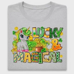 Lucky Unicorn St Patrick's Day DTF Transfer