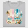 Watercolor Beach Sunset DTF Transfer