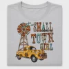 Small Town Girl Sunflower Truck DTF Transfer