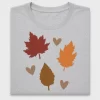 Fall Leaves Heart DTF Transfer