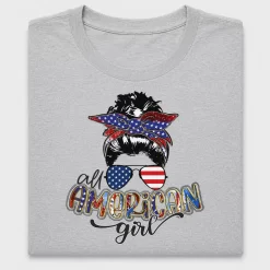American Girl 4th Of July DTF Transfer