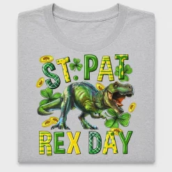 St. Patrick's Day T-Rex DTF Transfer