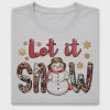 Let It Snow Snowman DTF Transfer