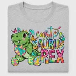 Colorful Easter Saurus Rex DTF Transfer
