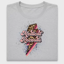 Retro Medical Records Lightning Bolt DTF Transfer