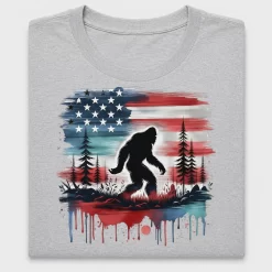 Patriotic Bigfoot Forest DTF Transfer
